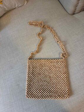 Lisa Ganz vintage wooden beaded bag